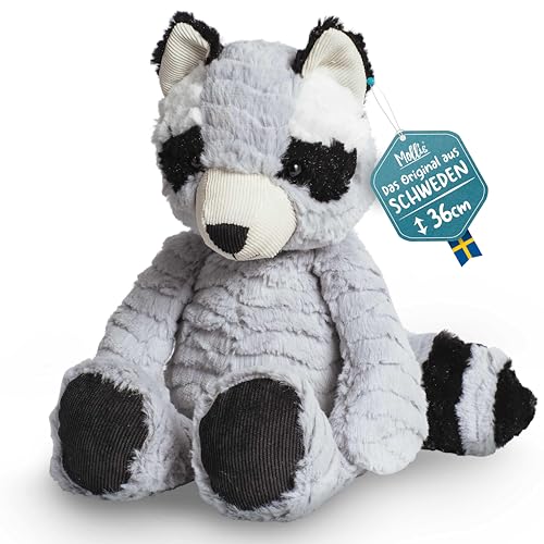 Mollis Kuscheltier - Kuschelwaschbär - 36 cm - Plüschtier-Waschbär - Kinder-Kuscheltier - weiches Stofftier für Kinder und Babys von Mollis