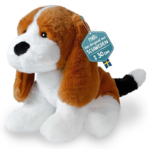 Mollis Kuscheltier - Kuschelhund - 30 cm - Plüschtier-Hund - Kinder-Kuscheltier - weiches Stofftier für Kinder und Babys (Beagle) von Mollis