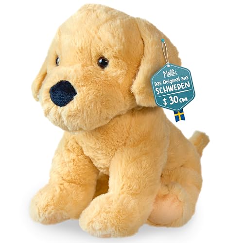 Mollis Kuscheltier - Kuschelhund - 30 cm - Plüschtier-Hund - Kinder-Kuscheltier - weiches Stofftier für Kinder und Babys (Golden Retriever) von Mollis