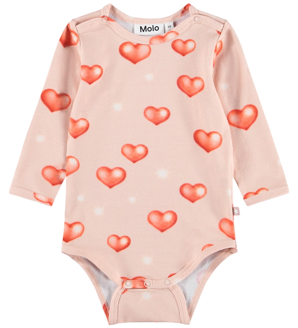 Molo Body l/ä - Foss - Airbrush Hearts - Molo - 2 Jahre (92) - Body L/Ä von Molo