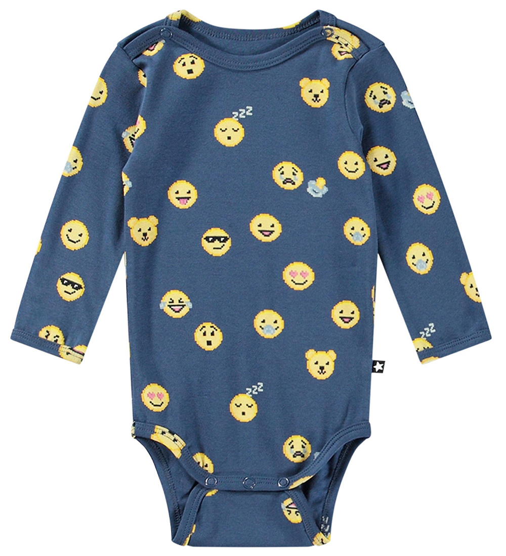 Molo Body l/ä - Foss - Pixel Smiles - Molo - 74 - Body L/Ä von Molo