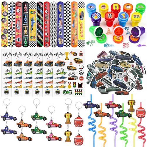 Moltby Rennwagen Party Mitgebsel Kindergeburtstag Junge - Rennauto Slap Armband, Schlüsse , Rennwagen Tattoo-Aufkleber Kinder Trinkhalme, Give Aways Gastgeschenk Kindergeburtstag Cars Geburtstagsdeko Moltby Rennwagen Party Mitgebsel Kindergeburtstag Junge - Rennauto Slap Armband, Schlüsse , Rennwagen Tattoo-Aufkleber Kinder Trinkhalme, Give Aways Gastgeschenk Kindergeburtstag Cars Geburtstagsdeko von Moltby