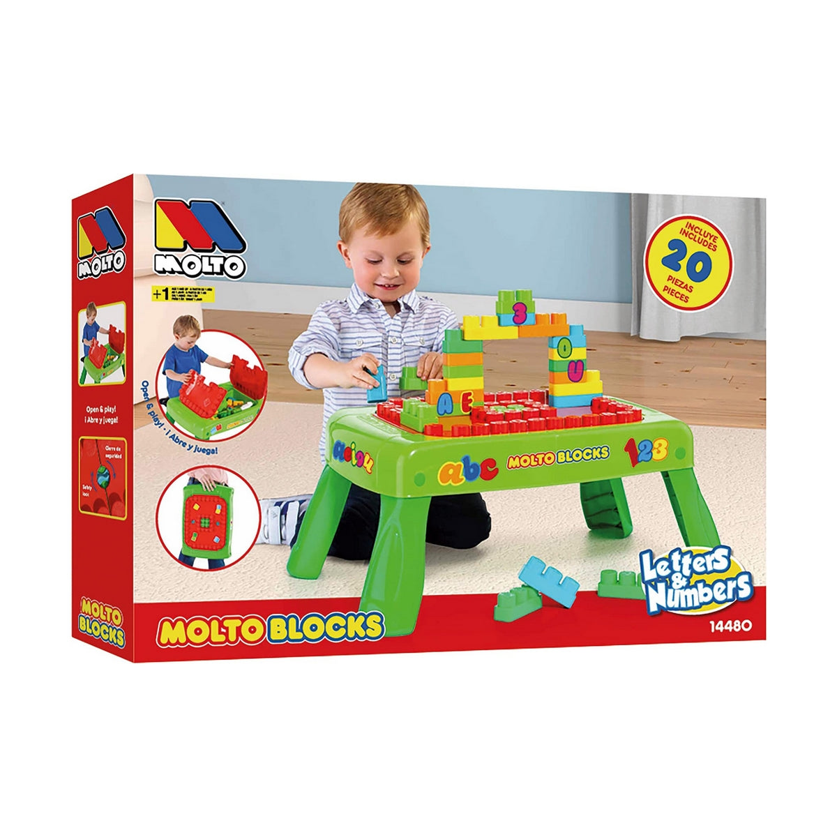Interaktives Spielzeug Moltó Blocks Desk 65 x 28 cm Interaktives Spielzeug Moltó Blocks Desk 65 x 28 cm von Moltó
