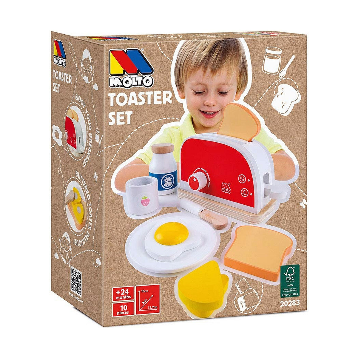 Spielzeug-Toaster Moltó Toaster Set von Moltó