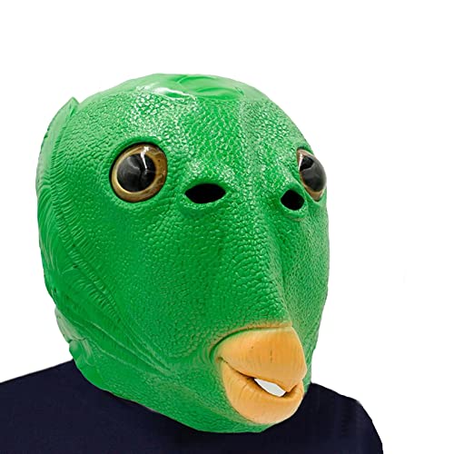 Molyorch Tierkopfbedeckung,Grüne Fischkopfbedeckung, Grüne Murloc Maske, Monster Kopfbedeckung, Lustige Masken für Erwachsene Jugendliche für Neujahr Geburtstag Karneval Party Film Prop Molyorch Tierkopfbedeckung,Grüne Fischkopfbedeckung, Grüne Murloc Maske, Monster Kopfbedeckung, Lustige Masken für Erwachsene Jugendliche für Neujahr Geburtstag Karneval Party Film Prop von Molyorch