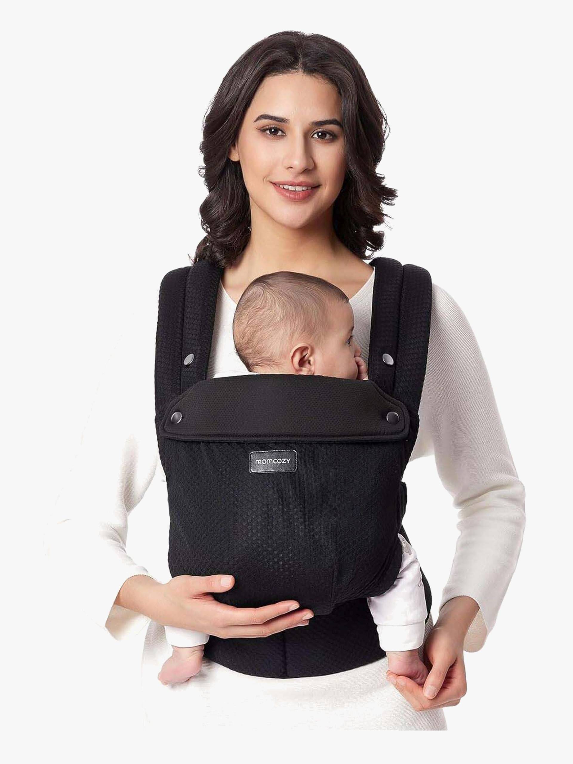 Momcozy Babytrage &  Hüftsitz, Schwarz von Momcozy