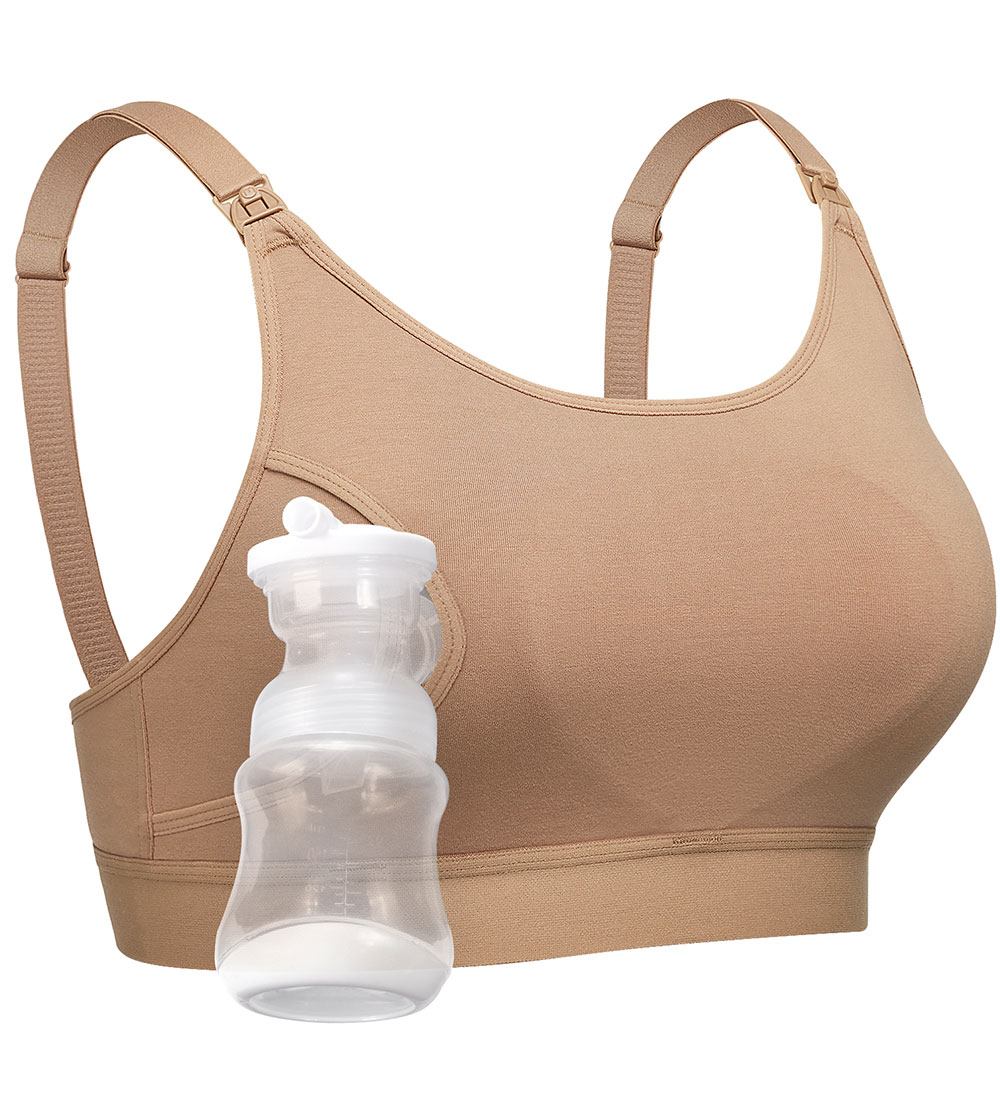Momcozy Stillen-BH für freihändiges Stillen Milchpumpe - L - Nat - Momcozy - L - Large - BHs von Momcozy