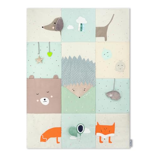 Momi Sensorische Patchwork-Matte VOLPI für Babys und Kleinkinder 120 x 160 cm, Spielmatte und Krabbeldecke für Mädchen und Jungen, faltbar zu Einer Tasche mit Tragegriffen Momi Sensorische Patchwork-Matte VOLPI für Babys und Kleinkinder 120 x 160 cm, Spielmatte und Krabbeldecke für Mädchen und Jungen, faltbar zu Einer Tasche mit Tragegriffen von Momi
