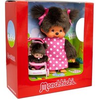 Monchhichi Kinderwagenset Mädchen mit Mutter pink/braun 20cm Monchhichi Kinderwagenset Mädchen mit Mutter pink/braun 20cm von Monchhichi