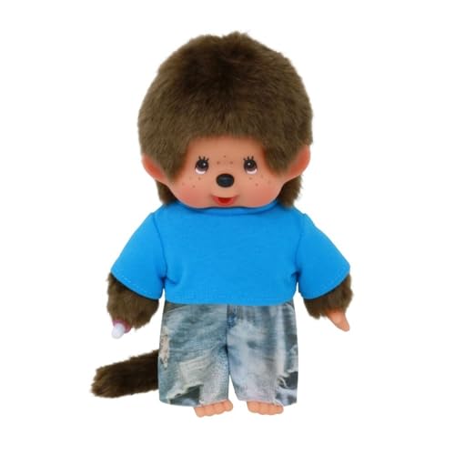 Sekiguchi Monchhichi Boy Street Fashion Plüschpuppe, Blau von Monchhichi