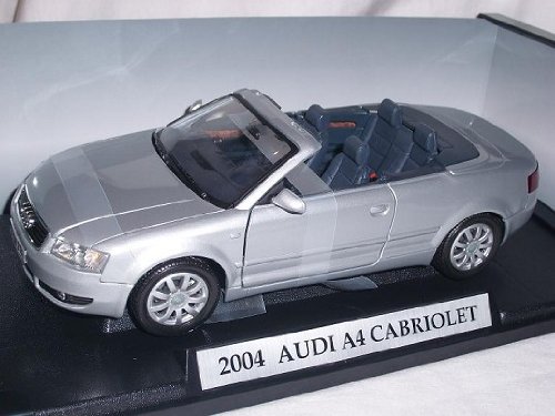 Mondo Motors A-U-D-I A4 A 4 Silber Cabrio Cabriolet 2004 1/18 Modellauto Modell Auto von Mondo Motors