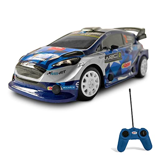Mondo Motors, Ford Fiesta WRC, Modell im Maßstab 1:24, Geschwindigkeit bis zu 8 km/h, 63537 Kinderspielzeug, blau von Mondo