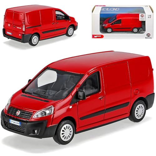 Mondo Motors FIAT Scudo Rot Transporter Kasten Geschlossen 1/43 Modellauto Modellauto von Mondo Motors