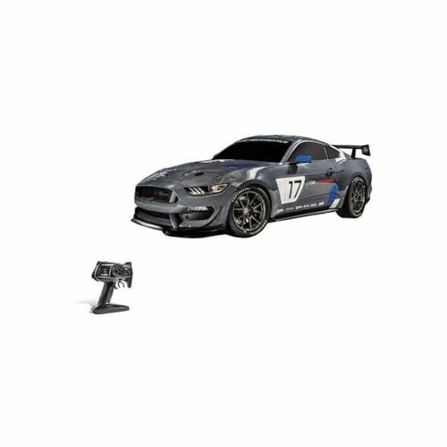 Mondo Motors Funkferngesteuerter Global Mustang GT4 4WD R/C-Modell 1/10-bis 30 km/h Geschwindigkeit -Drift Action-Auto Spielzeug Spielzeug für Kinder 63529 Farbe Grau 63529 von Mondo