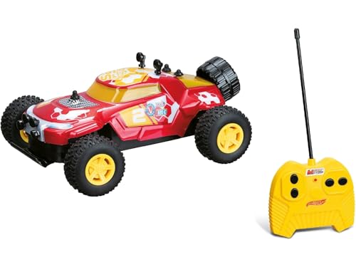 Mondo Motors Hot Wheels Dune Monster ferngesteuertes Auto im Maßstab 1:24, Doppelfrequenz, bis zu 10 km/h Geschwindigkeit, Gehäuse aus Lexan, Full Function für Kinder, 63682 von Mondo