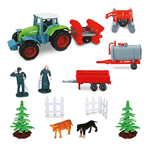 Mondo Traktor und Zubehör Bauernhof 58017, Farbe/Modell Sortiert von Mondo