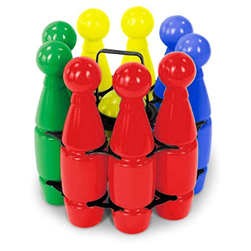 Mondo Toys-Bowling-Set, gelbgrün/hellblau, -28551, Gialloverdeazzurroarancio von Mondo