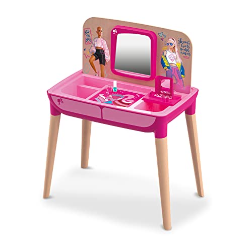 Mondo Toys - Barbie Make Up Studio - 40012, Multifunktions-Studio/Spieltisch, enthält 3 Rouge, 3 Lippenstifte, 6 Lidschatten, Make-Up Applikatoren, 3 Nagellacke, 1 Spiegel Mondo Toys - Barbie Make Up Studio - 40012, Multifunktions-Studio/Spieltisch, enthält 3 Rouge, 3 Lippenstifte, 6 Lidschatten, Make-Up Applikatoren, 3 Nagellacke, 1 Spiegel von Mondo