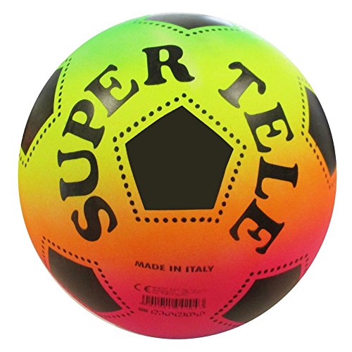 Mondo Toys Supertele Rainbow Fußball für Mädchen/Jungen, Mehrfarbig, 04013 von Mondo