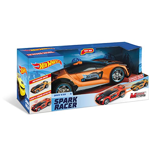 Mondo Motors - Hot Wheels Spark Racers Quick N Sik - Reibungsauto für Kinder - Licht und Sounds 51197 Livrea Hot Wheels von Mondo