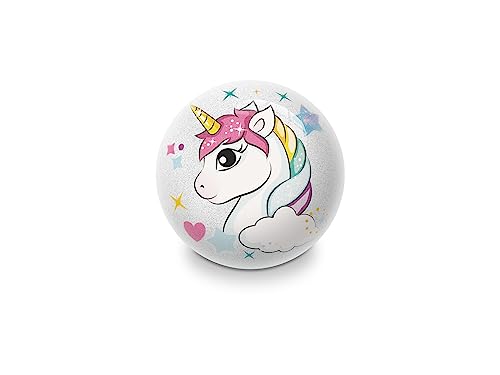 Mondo 8001011056422 Toys – Shiny Glitter Balls Unicorn & Blade – Glitzerkugeln Durchmesser Box mit 12 Stück Sortiert in 2 Mustern, ideal für Partys und Geburtstage – 05642, Mehrfarbig, diametro 10 cm von Mondo
