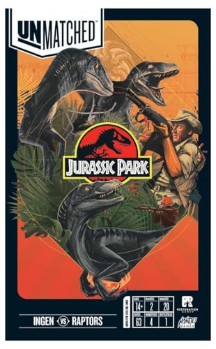 Mondo MG-UMJP001 Ingen vs. The Raptors Jurassic Park Zubehör, iello, für 2 Spieler von MONDO