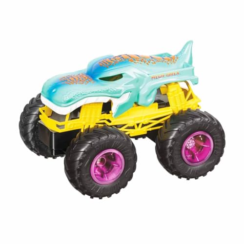 Mondo Mondo-63680 Motors Monster Trucks Mega Wrex-ferngesteuertes Auto für Kinder 2,4 GHz Grün/Gelb/Schwarz-63680, Farbe Livrea Hot Wheels, 63680 von Mondo