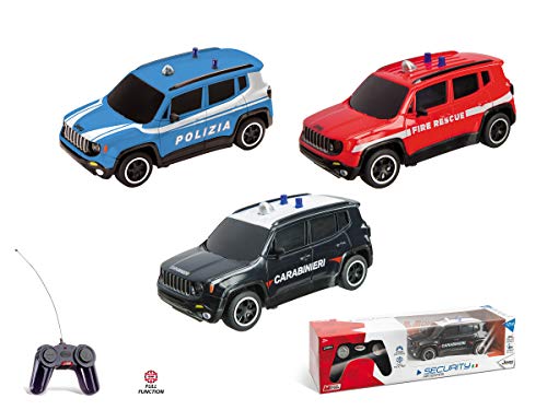 Mondo Motors, JEEP RENEGADE SECURITY, Modell im Maßstab 1: 24, Geschwindigkeit bis zu 8 km / h, Spielzeugauto für Kinder - 63564 von Mondo