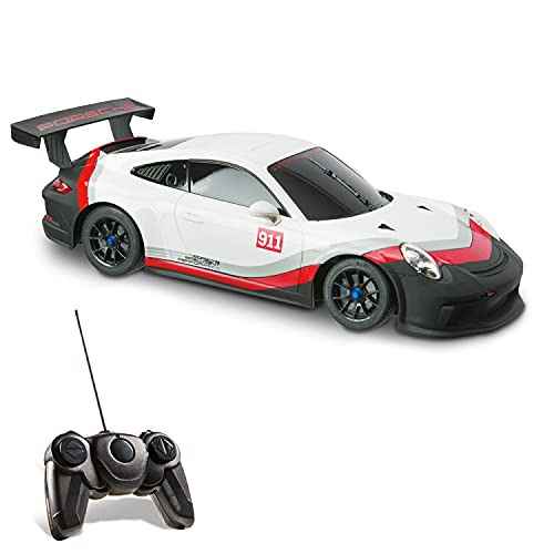 Mondo Motors, PORSCHE 911 GT3 CUP, Modell im Maßstab 1: 18, Geschwindigkeit bis zu 10 km / h, Spielzeugauto für Kinder - 63535 von Mondo