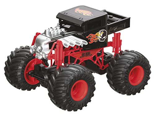 Mondo Motors 63648 Hot Wheels Monster Trucks Bone Shaker, ferngesteuertes Auto für Kinder, 20 x 28 x 23 cm, mit Fernbedienung, Spielzeug ab 3 Jahre von Mondo