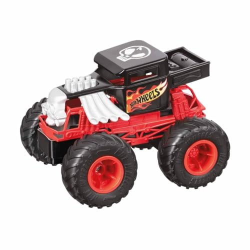 Mondo Motors 63679 Hot Wheels Monster Trucks Bone Shaker, ferngesteuertes Auto für Kinder, 14 x 18 x 15 cm, mit Fernbedienung, Spielzeug ab 3 bis 8 Jahre, Livrea Hot Wheels von Mondo