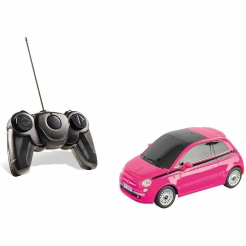 Mondo Motors, FIAT 500 PINK, Modell im Maßstab 1: 24, Geschwindigkeit bis zu 8 km / h, Spielzeugauto für Kinder - 63554 von Mondo