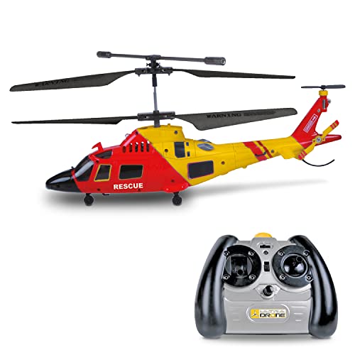 Mondo Motors – Hubschrauber H22.0 – Rescue Ultradrone ferngesteuert, mit Infrarotstrahlen, integrierter Gyroskop, 3 Kanäle, 63711, Mehrfarbig von Mondo