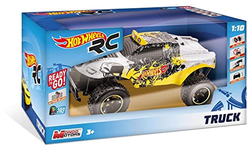 Mondo Motors Hot Wheels Rock Monster ferngesteuertes Auto im Maßstab 1:24, Doppelfrequenz, bis zu 10 km/h Geschwindigkeit, Gehäuse aus Lexan, Full Function für Kinder, sortiertes Modell, 63339 Mondo Motors Hot Wheels Rock Monster ferngesteuertes Auto im Maßstab 1:24, Doppelfrequenz, bis zu 10 km/h Geschwindigkeit, Gehäuse aus Lexan, Full Function für Kinder, sortiertes Modell, 63339 von Mondo
