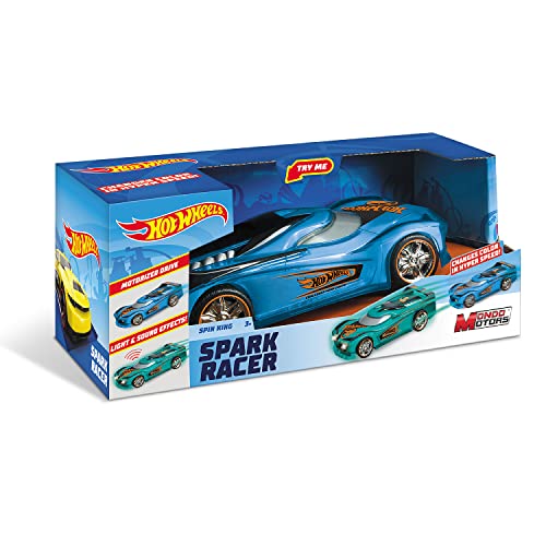 Mondo Motors - Hot Wheels Spark Racers Spin King - Reibungsauto für Kinder - Licht und Sounds – 51198 von Mondo