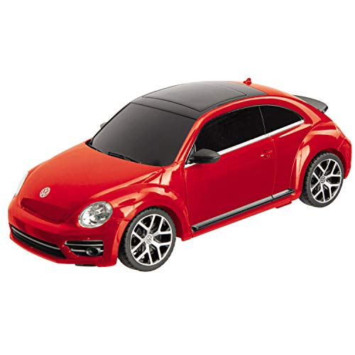 Mondo Motors - VW New Beetle - Modell 1:24 - bis 20 km/h Geschwindigkeit - Kinderauto - 63540 von Mondo