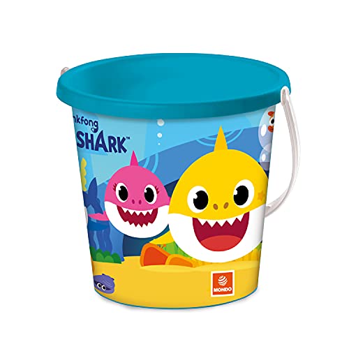 Mondo Toys - BUCKET BABY SHARK - Sandeimer ø17 cm - Strandspielzeug für Kinder ab 3 Jahren - 28644 von Mondo