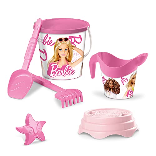 Mondo Toys - BUCKET SET + WATER CAN BARBIE - Sandeimer Set ø17 cm mit Giesser - 6-Teiliges Strandspielzeug Set für Kinder ab 3 Jahren, Strandset - 18443 Mondo Toys - BUCKET SET + WATER CAN BARBIE - Sandeimer Set ø17 cm mit Giesser - 6-Teiliges Strandspielzeug Set für Kinder ab 3 Jahren, Strandset - 18443 von Mondo