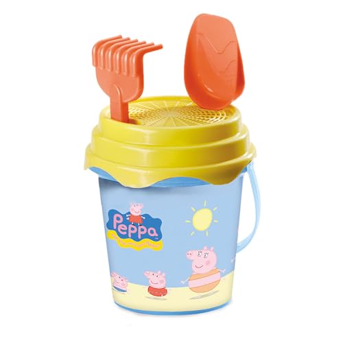 Mondo Toys - BUCKET SET + WATER CAN PEPPA PIG - Sandeimer Set ø17 cm mit Giesser - 6-Teiliges Strandspielzeug Set für Kinder ab 3 Jahren, Strandset - 28053 Mondo Toys - BUCKET SET + WATER CAN PEPPA PIG - Sandeimer Set ø17 cm mit Giesser - 6-Teiliges Strandspielzeug Set für Kinder ab 3 Jahren, Strandset - 28053 von Mondo