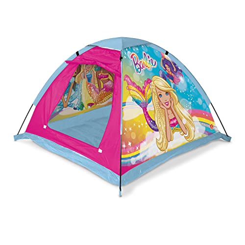 Mondo Toys – Garden Tent Gartenzelt Barbie – Spielhaus für drinnen und draußen für Jungen und Mädchen – tragbares Geschenk-Zelt für Kinder – inklusive Tragetasche – 28517 von Mondo