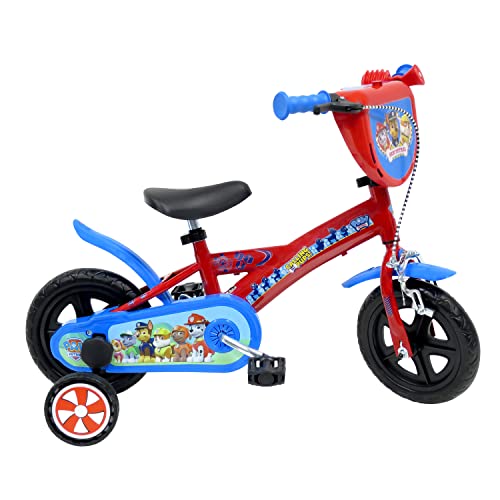 Mondo Toys - PAW PATROL Fahrrad -Kinder/Mädchen – Größe 10 Zoll – Rollen und Bremse vorne – 25291 von Mondo