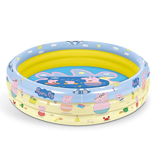 Mondo Toys – Peppa Wutz | 3 Rings Pool – aufblasbarer Pool für Kinder – Durchmesser 100 cm – Kapazität 84 l – 16642 von Mondo