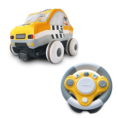 Mondo Toys Soft Sponge Taxi - IR Soft-Schwamm-Maschine waschbar - Lenkradfernbedienung Multifunktion inklusive - 5 Kinderlieder, 2 Lieder zum Lernen, 18 MIDIS - 63738 von Mondo