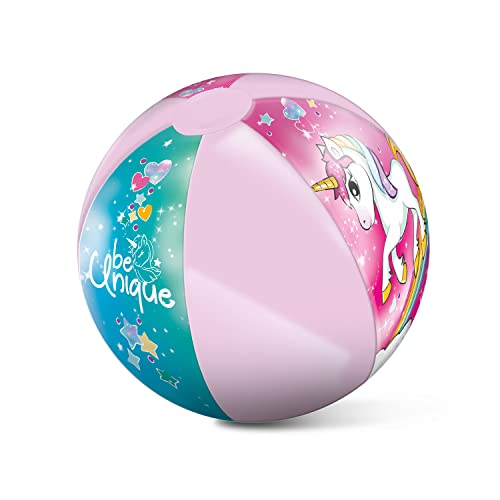 Mondo Toys - UNICORN Beach Ball - Strandball, aufblasbar 50 cm, verziert in den Farben - 16779 von Mondo