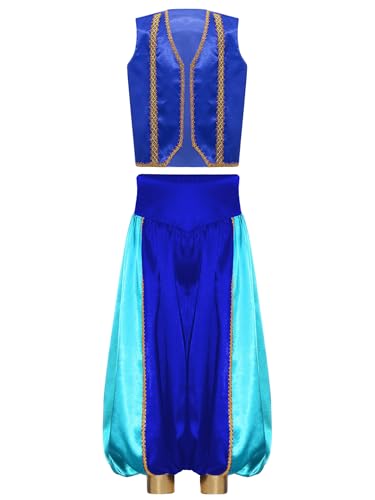 Monduelle Jungen Arabischer Prinz Kostüm Satin Weste Jacke + Haremshose Kinder Arabische Kleidung Halloween Karneval Fasching Verkleidung Himmelblau 158-164 Monduelle Jungen Arabischer Prinz Kostüm Satin Weste Jacke + Haremshose Kinder Arabische Kleidung Halloween Karneval Fasching Verkleidung Himmelblau 158-164 von Monduelle