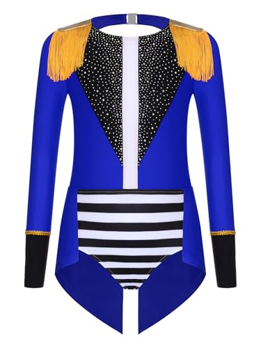 Monduelle Mädchen Zirkus Kostüm Glitzer Zirkusdirektor Body Overall Langarm Tanzbody Ringmaster Outfits Festival Showman Tanzkostüm Königsblau 122-128 Monduelle Mädchen Zirkus Kostüm Glitzer Zirkusdirektor Body Overall Langarm Tanzbody Ringmaster Outfits Festival Showman Tanzkostüm Königsblau 122-128 von Monduelle
