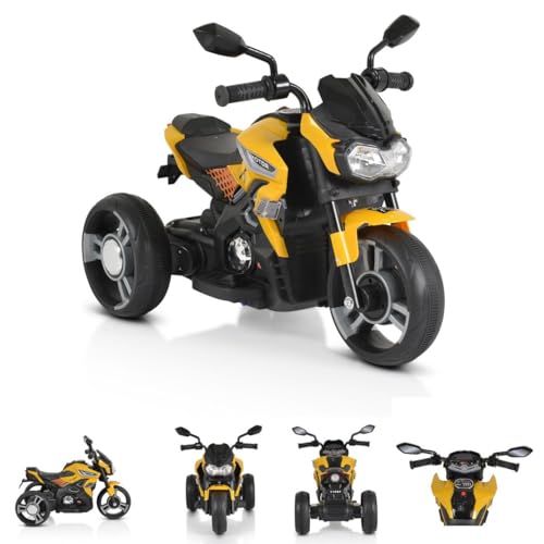 Moni Kinder Elektromotorrad Colombo Scheinwerfer, Zwei Motoren, MP3, bis 7 km/h, Farbe:gelb Moni Kinder Elektromotorrad Colombo Scheinwerfer, Zwei Motoren, MP3, bis 7 km/h, Farbe:gelb von Moni
