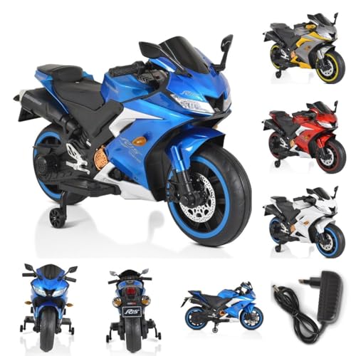 Moni Kinder Elektromotorrad Motocross MP3-Funktion Bluetooth Stützräder Lichter, Farben:blau Moni Kinder Elektromotorrad Motocross MP3-Funktion Bluetooth Stützräder Lichter, Farben:blau von Moni