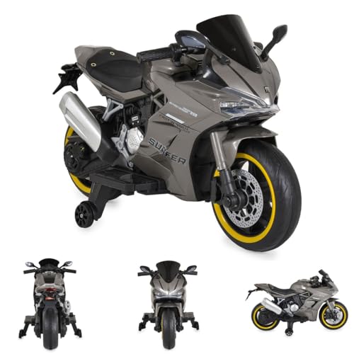 Moni Kinder Elektromotorrad Surfer Stützräder Fußstütze Bluetooth MP3-Ausgang, Farben:grau Moni Kinder Elektromotorrad Surfer Stützräder Fußstütze Bluetooth MP3-Ausgang, Farben:grau von Moni