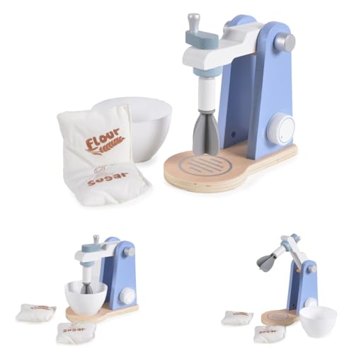 Moni Spielzeug Mixer 4342 Holz, Rührschüssel abnehmbar, Spiel-Mehl- Zuckerbeutel, Farbe:blau Moni Spielzeug Mixer 4342 Holz, Rührschüssel abnehmbar, Spiel-Mehl- Zuckerbeutel, Farbe:blau von Moni